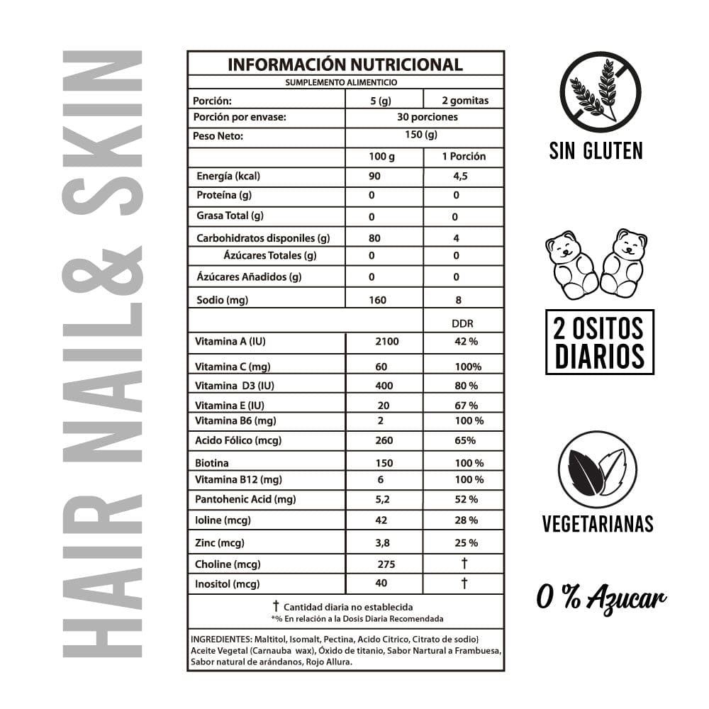 SKIN HAIR & NAILS 60 GOMITAS3