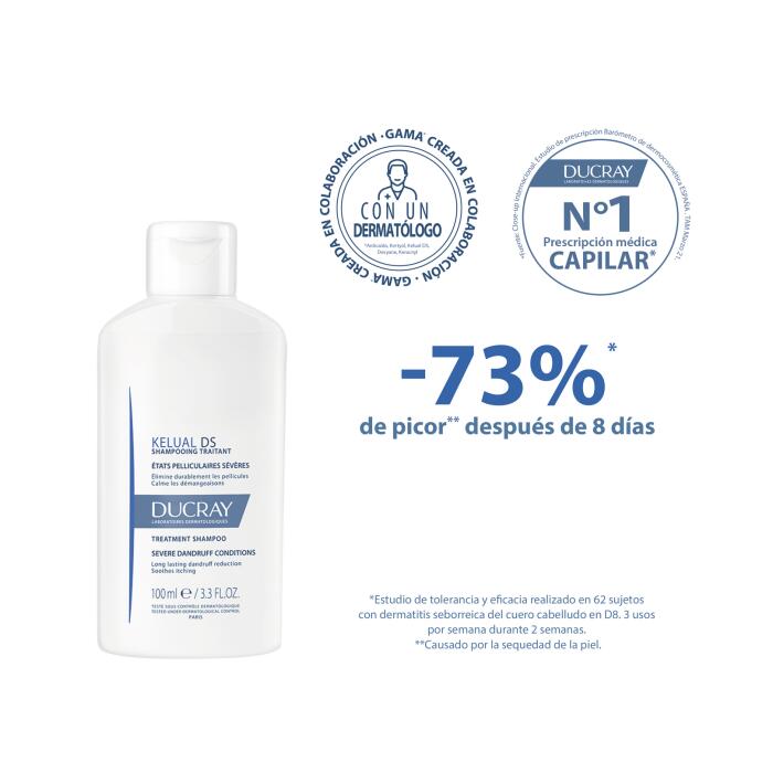 DUCRAY KELUAL DS CHAMPU TRATAMIENTO CASPA SEVERA 100ML4