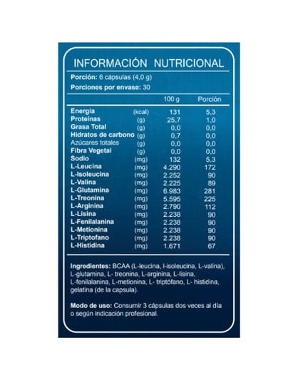 FNL BCAA + EAS 180 CAPSULAS2