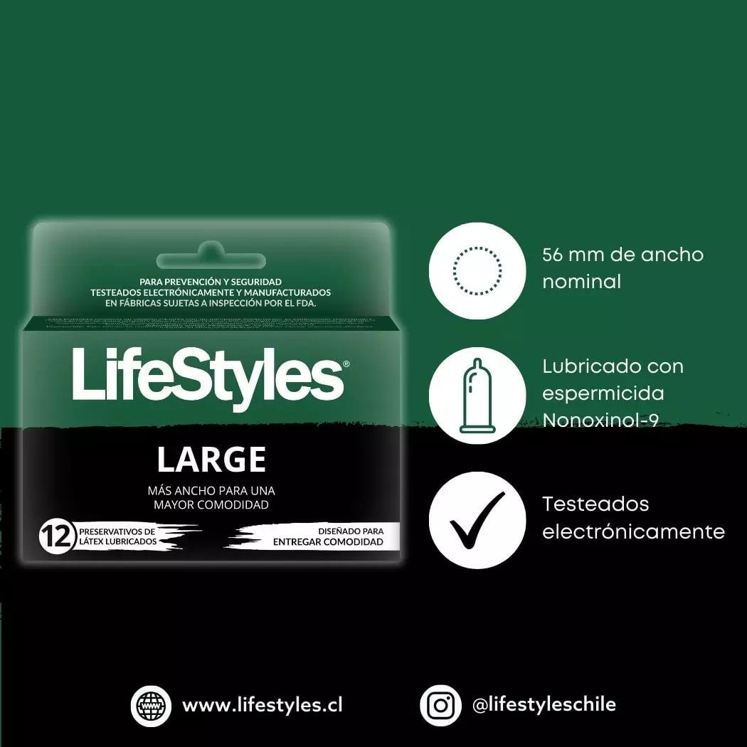 CONDONES LIFESTYLES LARGE 12 UNIDADES2