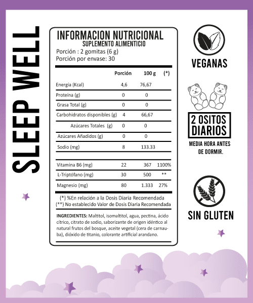 SLEEP WELL 60 GOMITAS2