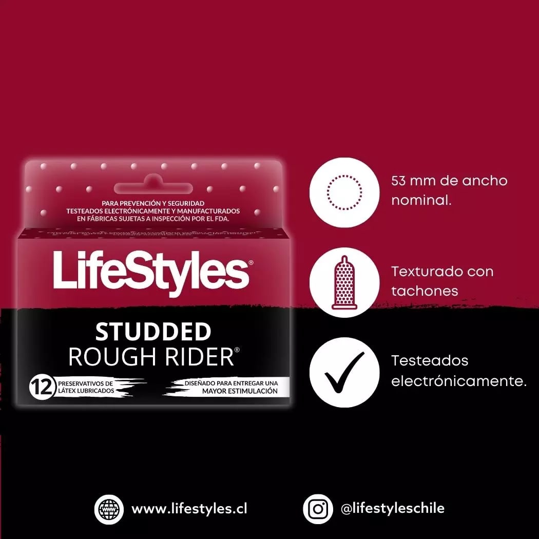 CONDONES LIFESTYLES STUDDED 12 UNIDADES1