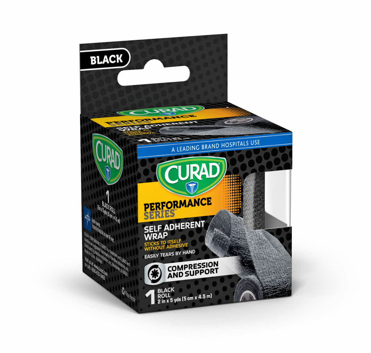 CURAD VENDA AUTOADHERENTE NEGRA 5CM x 4,5M 0