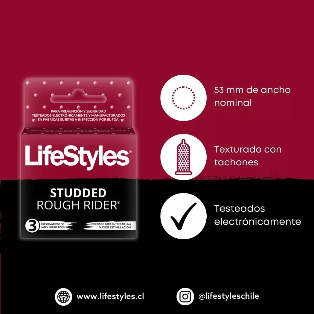CONDONES LIFESTYLES STUDDED 3 UNIDADES2