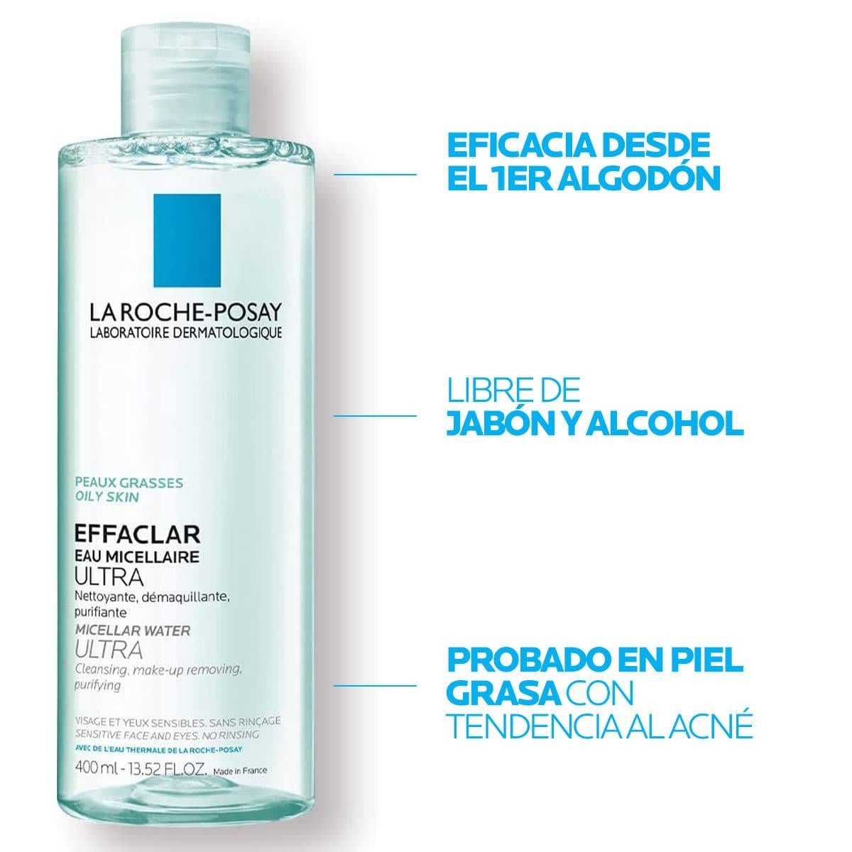 EFFACLAR AGUA MICELAR 400ML2