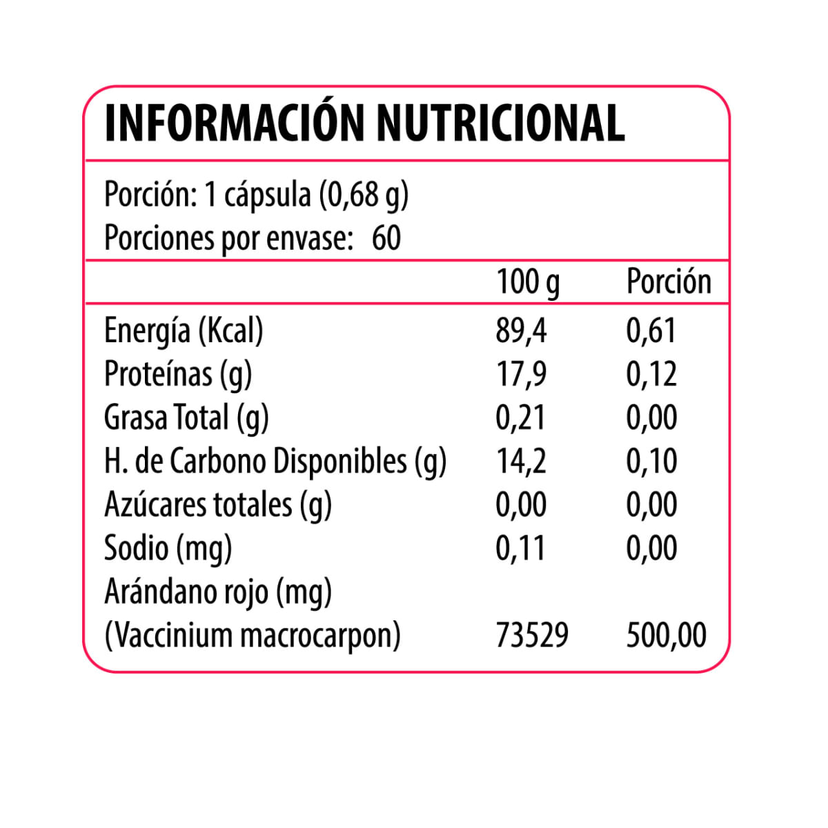 CRANBERRY + VITAMINA C VITAMIN UP 60 CAPSULAS2