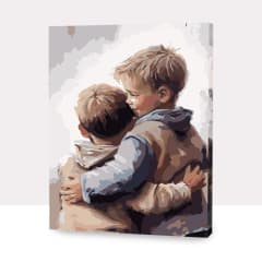 Kit Pintar por números Hermanos del alma 40x50 cm