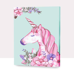 Kit Pintar por números Unicornio rosado 40x50 cm