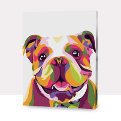 Kit Pintar por números Perro bulldog 40x50 cm
