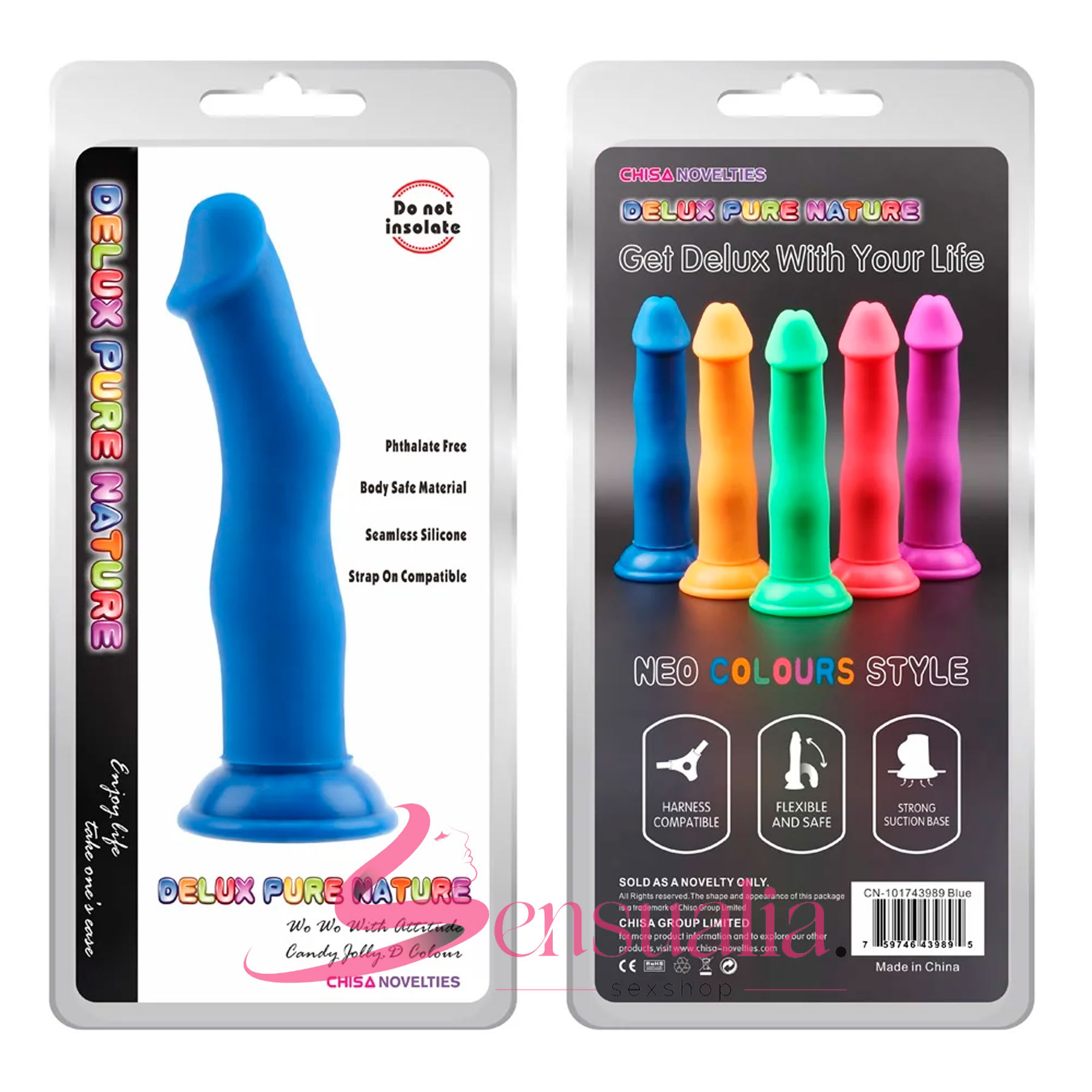 Dildo Curvo Estimulante Jolly D  22 cm – CHISA
