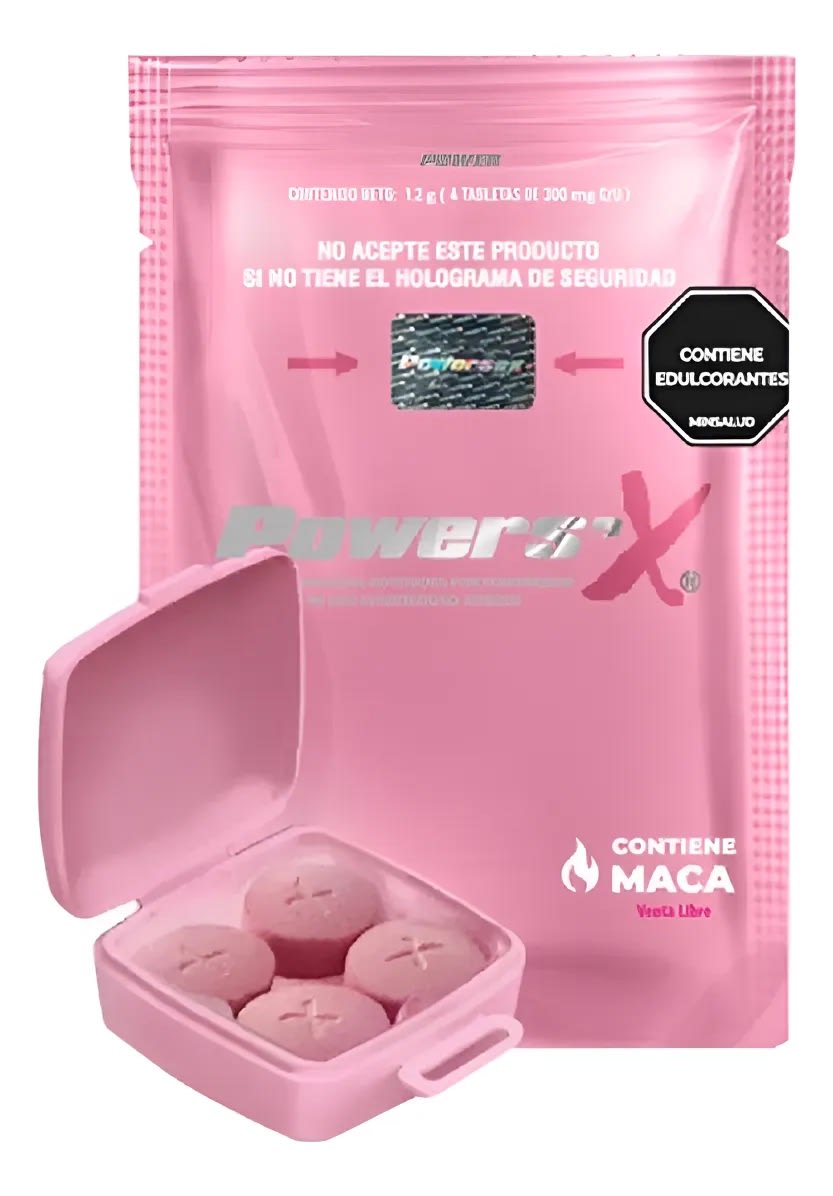 Tabletas Afrodisíacas PowerS X Mujer – 4 Unidades.