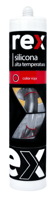 REX SILICONA ALTA TEMP ROJO, CARTUCHO 300 ML1