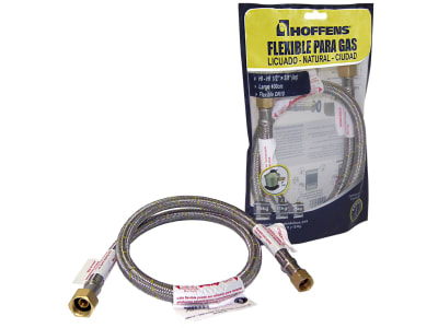 FLEXIBLE PARA GAS HI-HI 1/2'' x 3/8'' HILO IZQUIERDO 100CM1