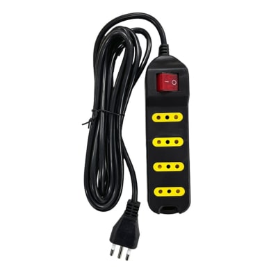 ALARGADOR C/INTERRUPTOR 4 POS 3 MTS NEGRO UYU1