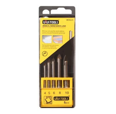 SET 5 UN BROCA CERAMICA/VIDRIO 410MM LISO UYUSTOOLS1