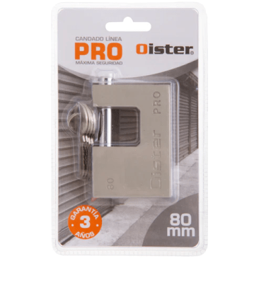 CANDADO OISTER PRO CORTINA 80MM NIQUEL BT1
