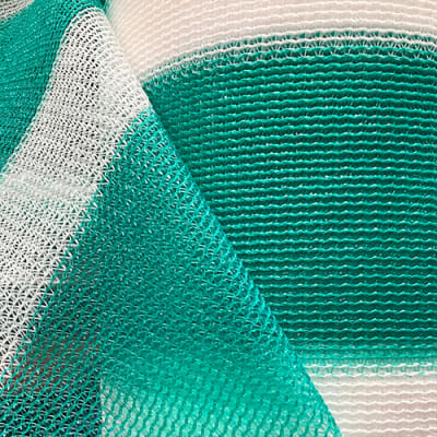 Mallas Raschell Verde/ blanco 80% 210x1001