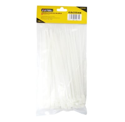 AMARRA PLASTICA BLANCA 4.8 X 200 MM2