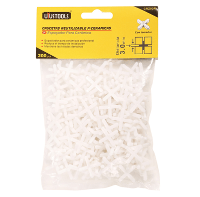CRUCETA 3MM BOLSA 200UN C/TOMADOR UYUSTOOLS2