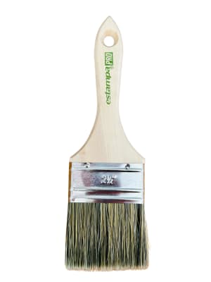 BROCHA ESTAMPA 2.1/2 CE RDA GRIS MANGO MADERA2