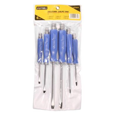 JUEGO DESTORNILLADOR GOLPE 6 PCS UYUSTOOLS1