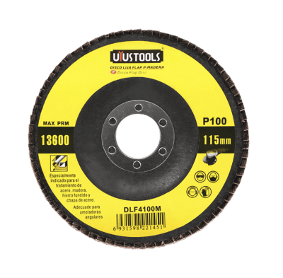 DISCO FLAP 4 1/2 MADERA/METAL GR100 UYUSTOOLS1