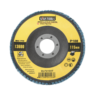DISCO FLAP 4 1/2 ACERO INOX/METAL GR100 UYUSTOOLS1