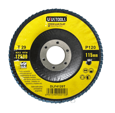 DISCO FLAP 4 1/2 ACERO INOX/METAL GR120 UYUSTOOLS1