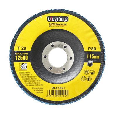 DISCO FLAP 4 1/2 ACERO INOX/METAL GR80 UYUSTOOLS1