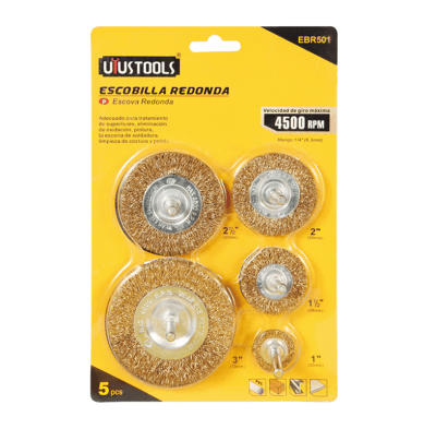 SET 5 PCS GRATA ONDULADA P/TALADRO UYU1