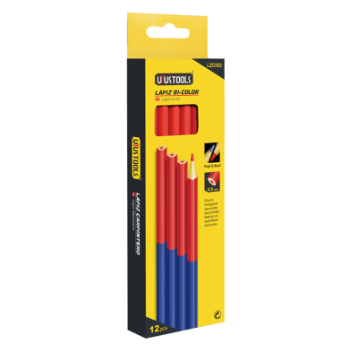 CAJA LAPIZ CARPINTERO BICOLOR 12 UN UYU1