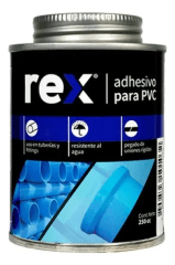 REX ADHESIVO PVC FRASCO METALICO 250 ML