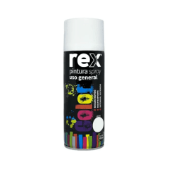 REX PINTURA SPRAY ACRILICA, BLANCO BRILLANTE, 400 ML