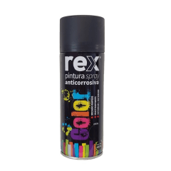 REX PINTURA SPRAY ANTICORROSIVO NEGRO, 400 ML