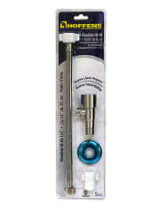 KIT LLAVE ANGULAR PREMIUM ACERO INOX Y FLEX DE VINILO 35CM