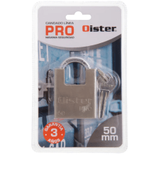 CANDADO OISTER PRO CON HOMBRO 50MM NIQUEL BT