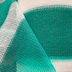 Mallas Raschell Verde/ blanco 80% 210x100