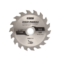 DISCO SIERRA 4 1/2 x 18 dtes MADERA