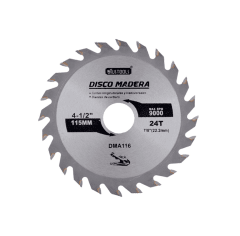 DISCO SIERRA 4 1/2 x 24 dtes MADERA