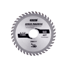 DISCO SIERRA 4 1/2 x 40 dtes MADERA