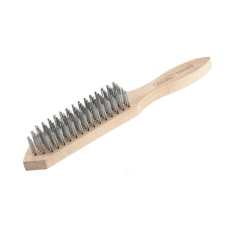 ESCOBILLA ACERO 6 FILAS MANGO MADERA UYUSTOOLS