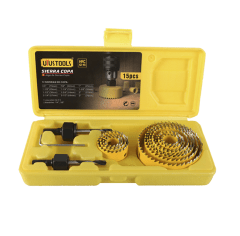 JUEGO 15 PCS SIERRA COPA Y ACC. UYUSTOOLS
