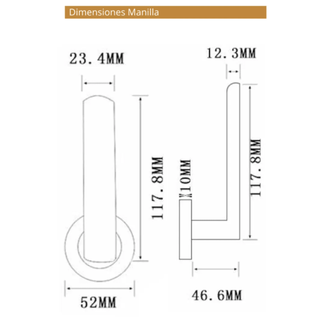 CERRADURA DE EMBUTIR + MANILLA 88054