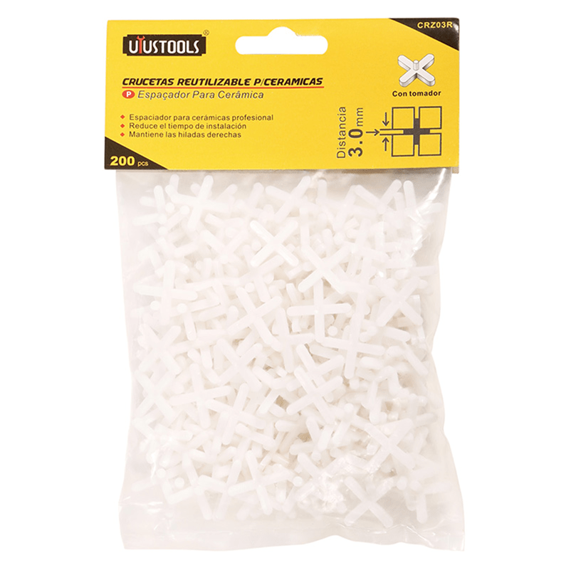 CRUCETA 3MM BOLSA 200UN C/TOMADOR UYUSTOOLS 1