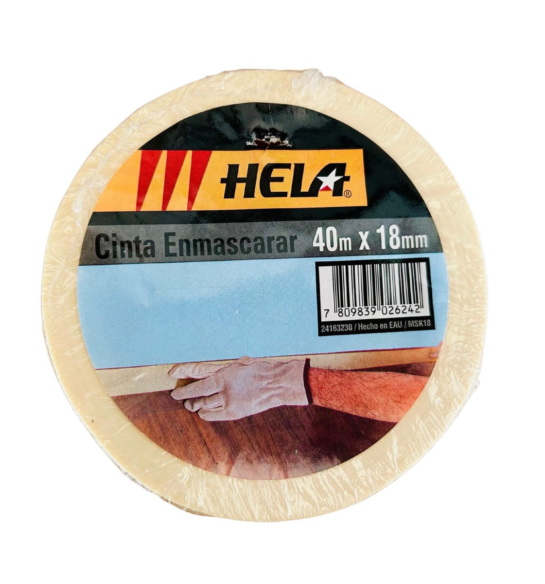 CINTA ENMASCARAR HELA 18 MM X 40MTS 1