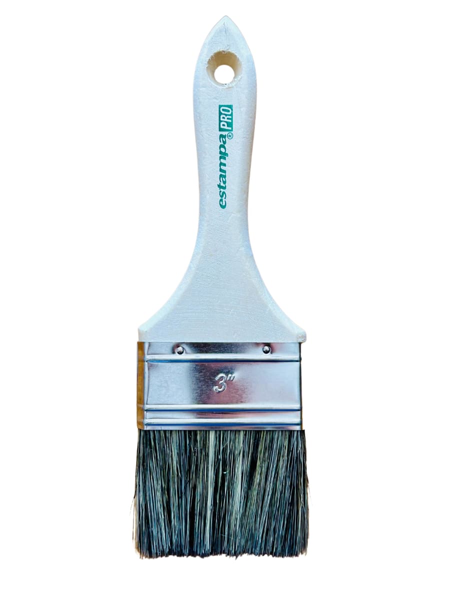 BROCHA ESTAMPA 3 CERDA GRIS MANGO MADERA 1