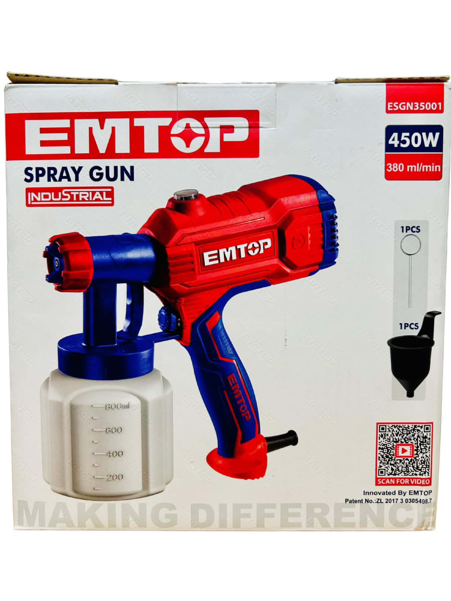 PISTOLA ROCIADORA DE PINTURA 450W 0