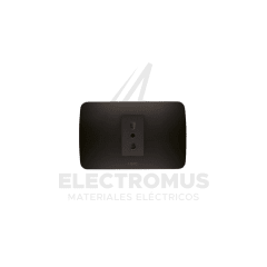 TOMA CORRIENTE SIMPLE 10/16 GRAFITO LEXO