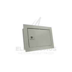 TABLERO METALICO EMBUTIDO 6MODULOS (RAL 7032-1.2MM)