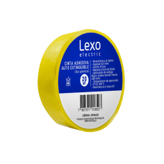 CINTA AISLANTE AMARILLA  20MT LEXO